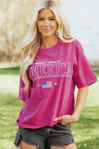 AMERICA 1776 Flag Mineral Wash Graphic Tee