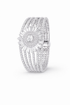Elegant Multi-Layered Crystal Statement Bracelet
