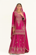 Women Embroidery Kurta Set-Rani Pink (Size-3XL) | D28