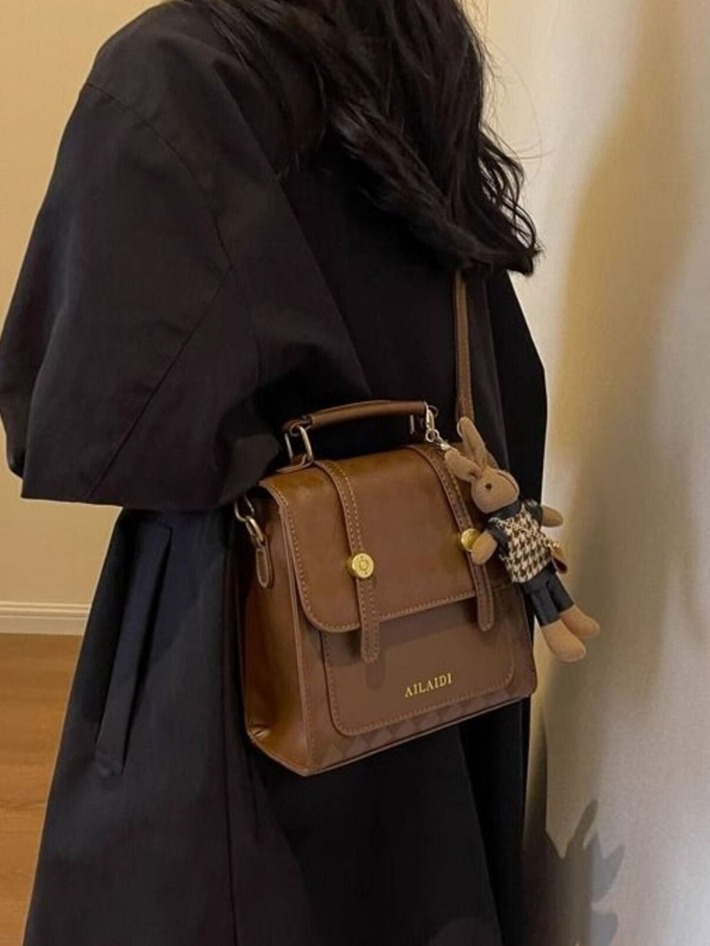 Stylish Quilted Flap Backpack Bag