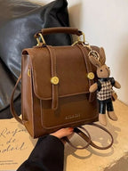 Stylish Quilted Flap Backpack Bag
