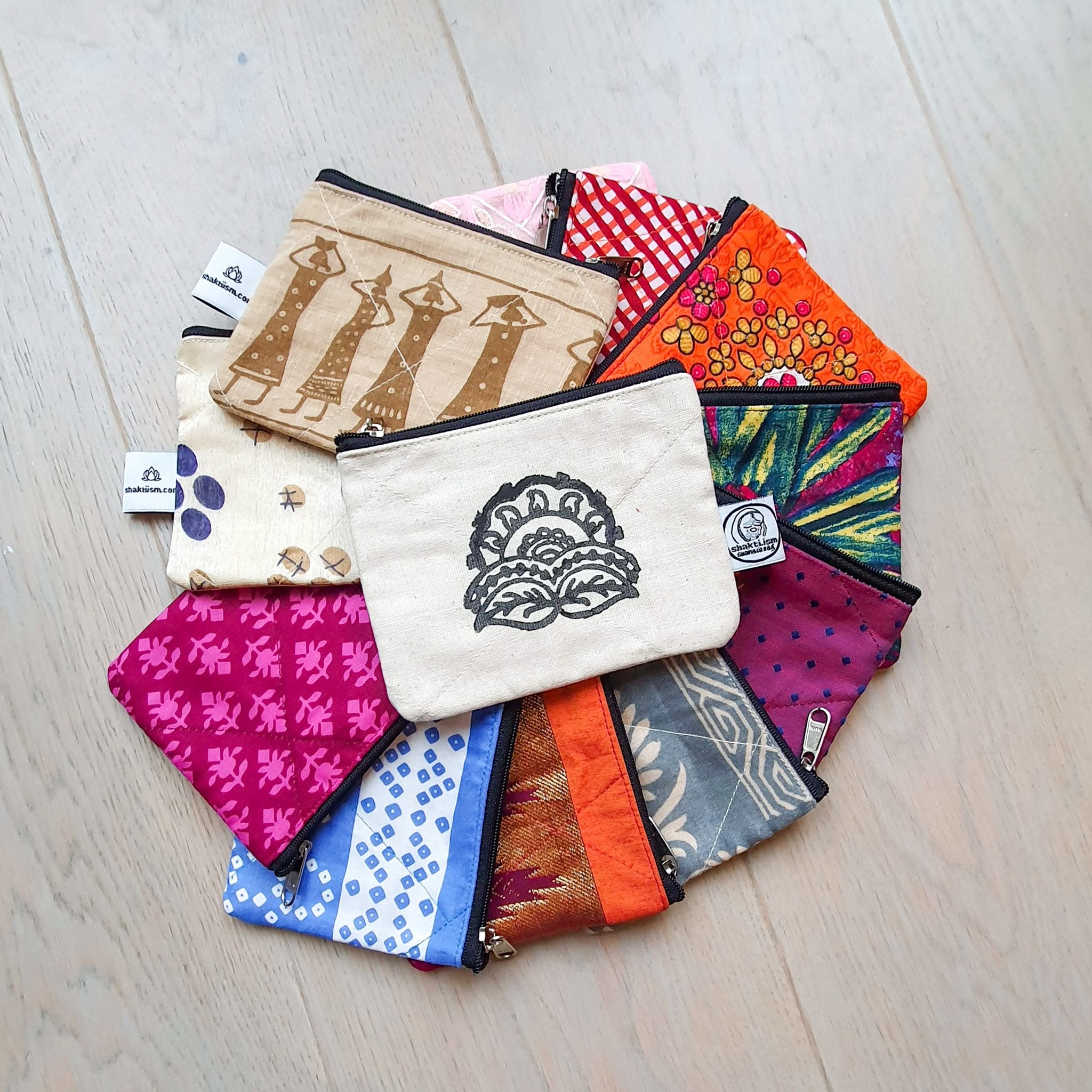 Sari coin purses