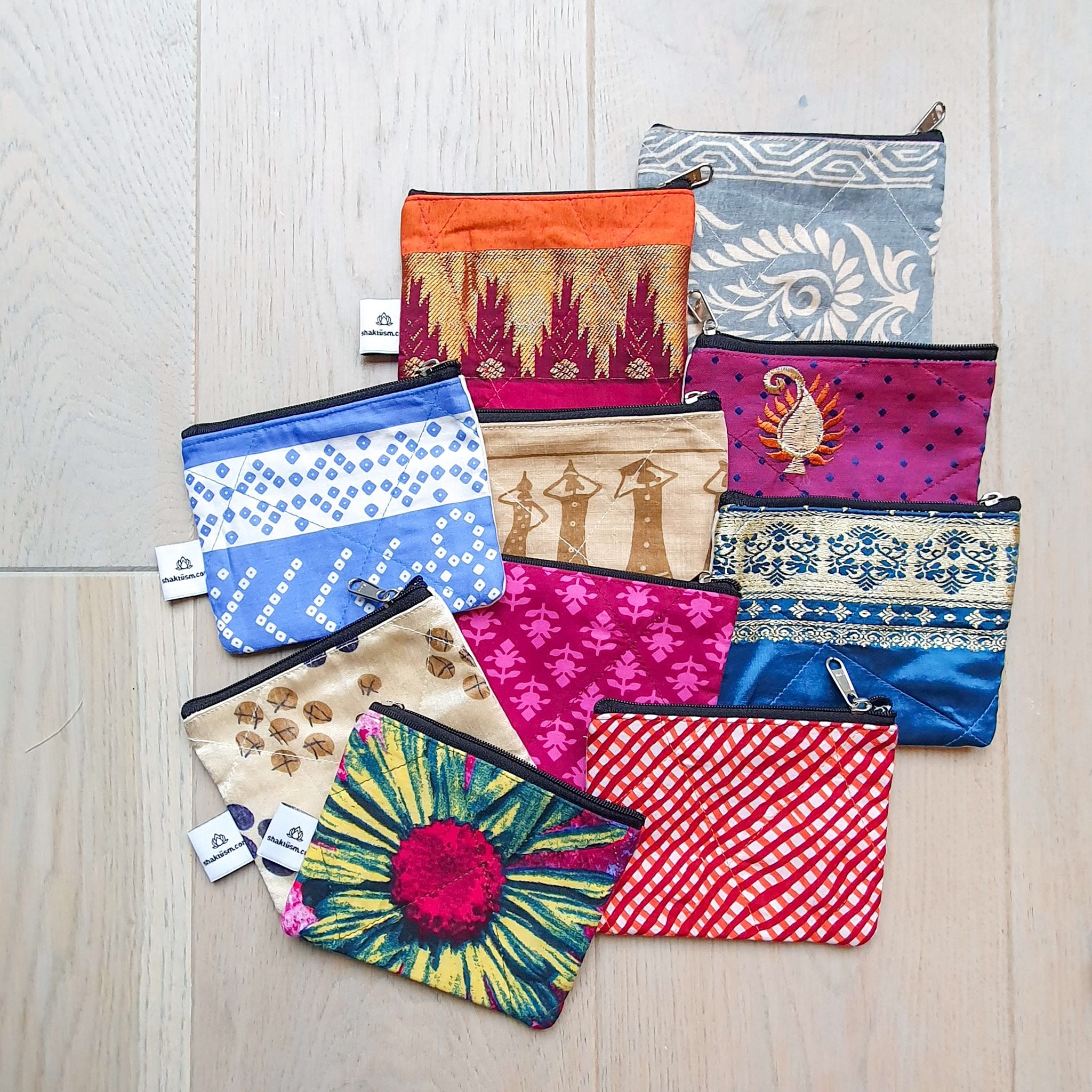 Sari coin purses