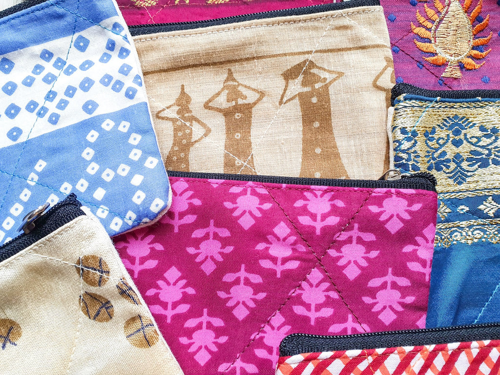 Sari coin purses