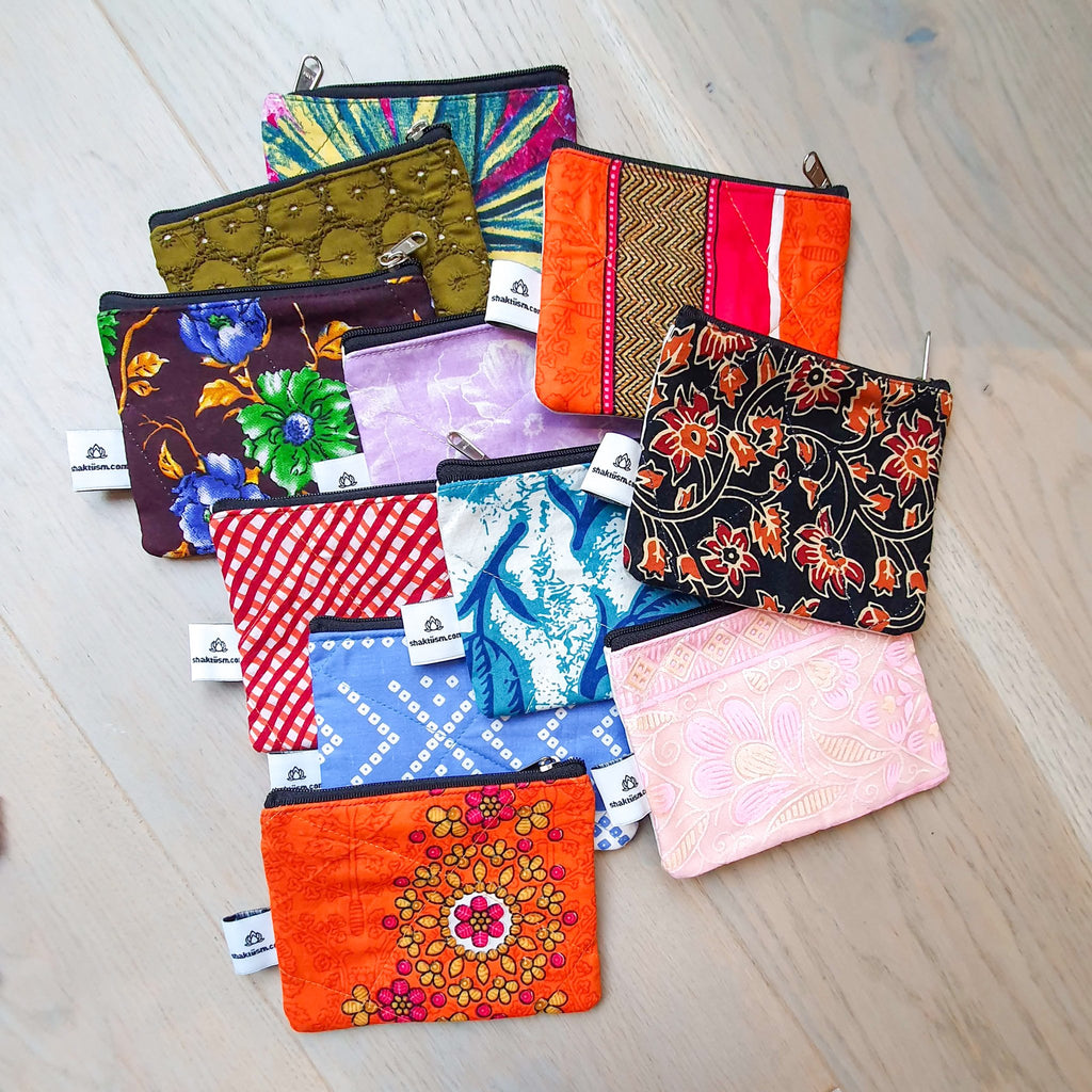Sari coin purses