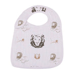 On The Savannah Bamboo Muslin Snap Bibs 3PK
